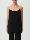 Fabiana Filippi Spaghetti Strap Tank Top In Black