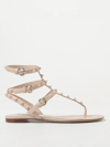 Valentino Garavani Flat Sandals  Woman In 粉末色
