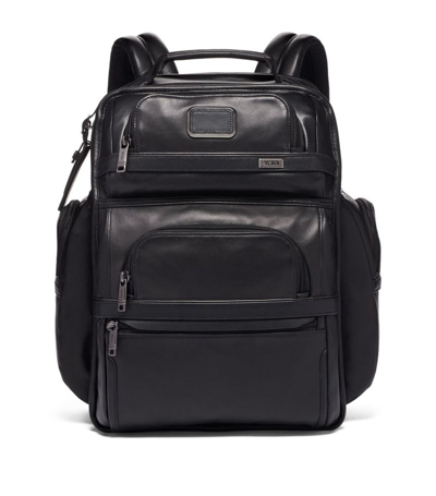 Tumi Alpha 3 Business Leather Backpack In Black