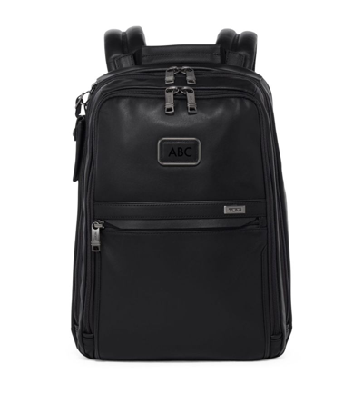 Tumi Alpha 3 Slim Leather Backpack In Black
