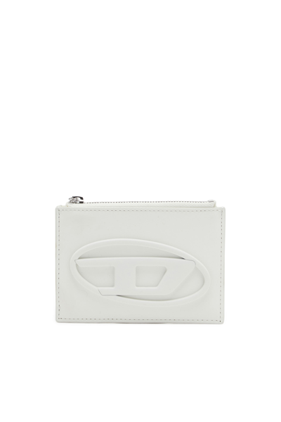 Diesel Portacarte In Pelle Opaca In White