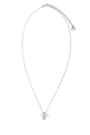Swarovski Crystal Pendant Necklace Adjustable Chain Length In Silver