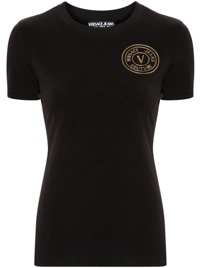 Versace Jeans Couture T-shirts And Polos In Black