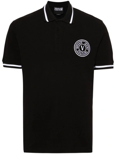 Versace Jeans Couture T-shirts And Polos In Black