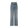 Loewe Loose Leg High-waisted Jeans In Washed_blue