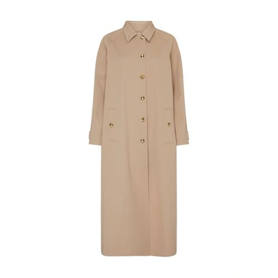 Anine Bing Randy Maxi Trench In Beige