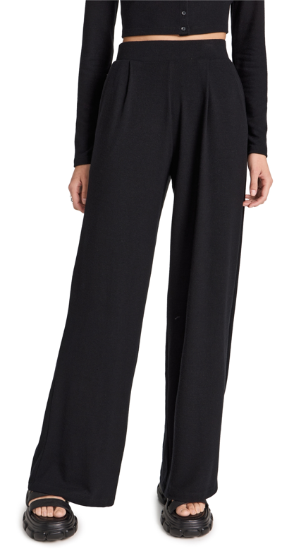 Leset Lauren Pleated Pocket Trouser In Black