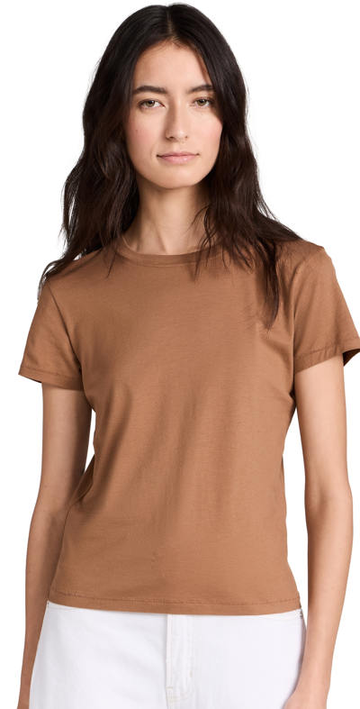 Frame Tan Baby T-shirt In Tobacco