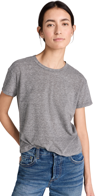 Perfectwhitetee Cotton Boxy Crew Tee Heather Grey In Heather Grey