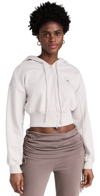 ADIDAS BY STELLA MCCARTNEY SPORTSWEAR CROPPED HOODIE CHALK PEARL