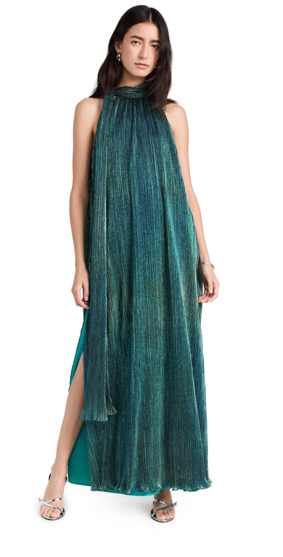 Black Halo Henna Metallic Shift Gown In Sparklyng Oasis