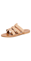 Kjacques K.jacques Dolon Leather Flat Mules In Blob Seda