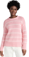 La Ligne Marina Striped Sweater In Blush Pink