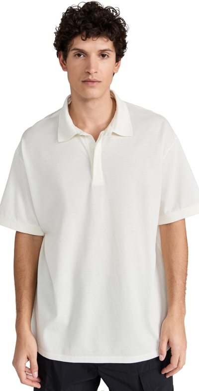 Y-3 Appliquéd Cotton-piqué Polo Shirt In White