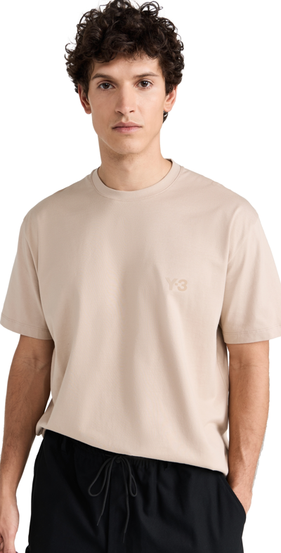 Y-3 Relaxed Ss Tee In Nude & Neutrals