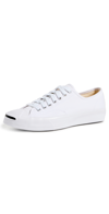 CONVERSE JACK PURCELL CANVAS SNEAKERS WHITE/WHITE/BLACK