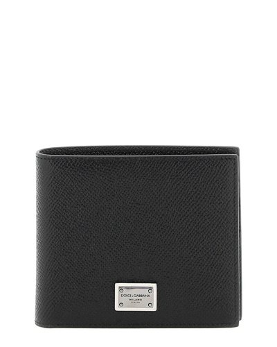 Dolce & Gabbana Multi-compartment Leather Wallet In Black