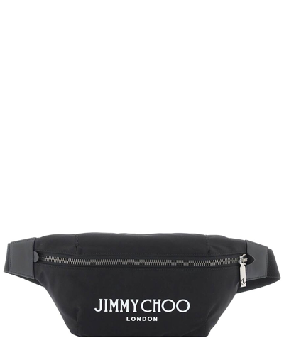 Jimmy Choo Chain Closure Belt Pouch In Black