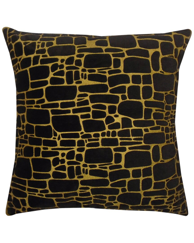 Edie Home Precious Metals Collection Printed Faux In Multi
