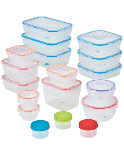 Lock & Lock 36pc Color Mates Assorted Food Storage In Clear