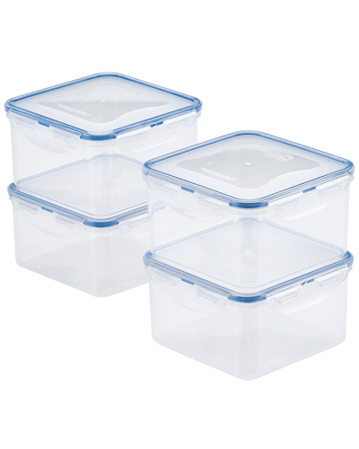 Lock & Lock Set Of 4 Food Storage Containers In Clear