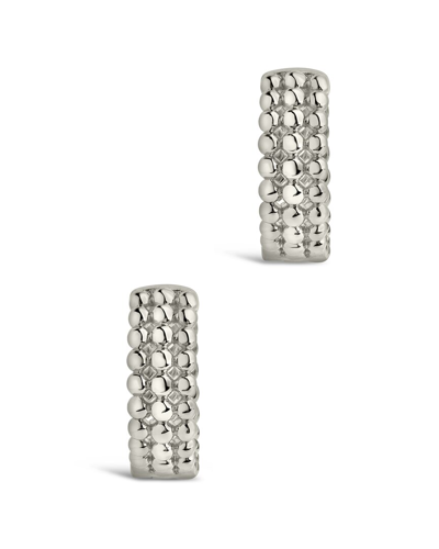 Sterling Forever Rhodium Plated Bubble Hoops
