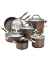 CIRCULON CIRCULON HARD-ANODIZED NONSTICK 11PC COOKWARE SET