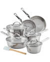 AYESHA CURRY AYESHA CURRY HOME COLLECTION STAINLESS STEEL COOKWARE SET