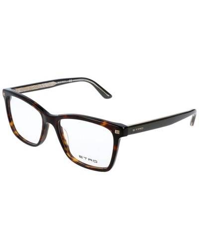 Etro Unisex Et2603 52mm Optical Frames In Brown