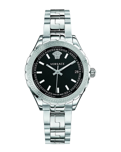 Versace Women's Hellenyium 35mm Quartz Watch In Silver