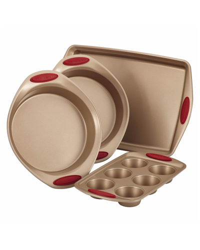 Rachael Ray Cucina 4pc Bakeware Set In Brown