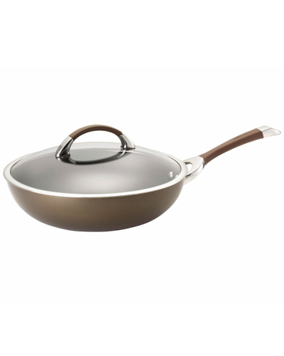 Circulon Symmetry Hard-anodized Nonstick Induction Chef Pan With Lid In Chocolate