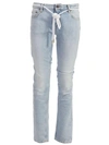 OFF-WHITE OFF-WHITE STRIPED POCKET JEANS,7310767