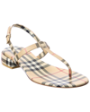 BURBERRY BURBERRY VINTAGE CHECK COATED CANVAS SANDAL