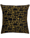 EDIE HOME EDIE HOME PRECIOUS METALS COLLECTION PRINTED FAUX FUR PILLOW