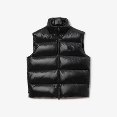 Burberry High-neck Padded Gilet In Black