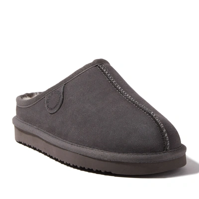 Dearfoams Fireside By Dear Foams Women's Greta Genuine Shearling Clog In Grey