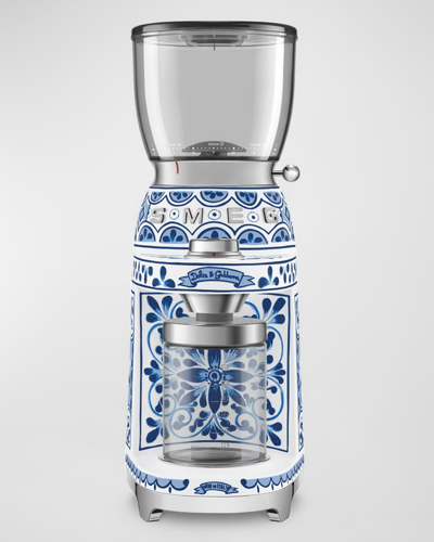 Smeg Dg Blu Mediterraneo Coffee Grinder In Blue