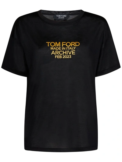 Tom Ford T-shirt In Nero