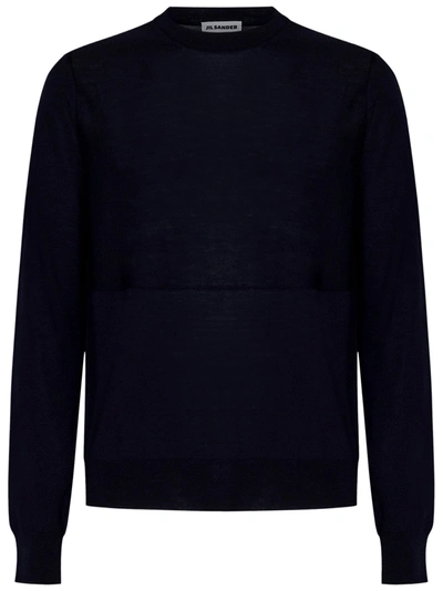 Jil Sander Sweater In Blu