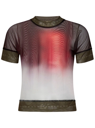 Ottolinger Face-print Mesh T-shirt In Nero