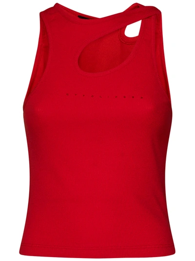 Ottolinger Rib Tank Top In Rosso