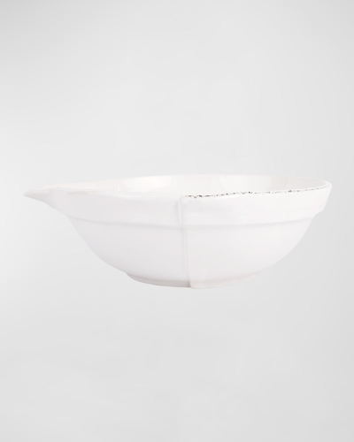 Vietri Lastra White Mixing Bowl, Large