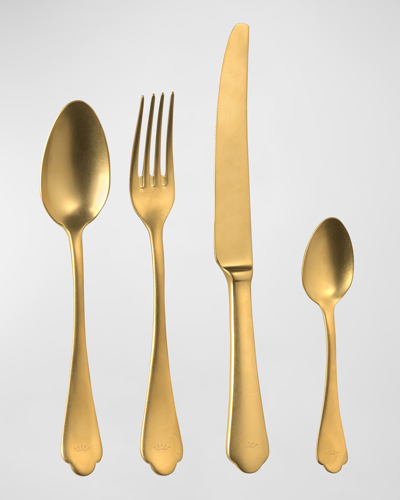 Ginori 1735 Flora Flatware Place Setting In Gold