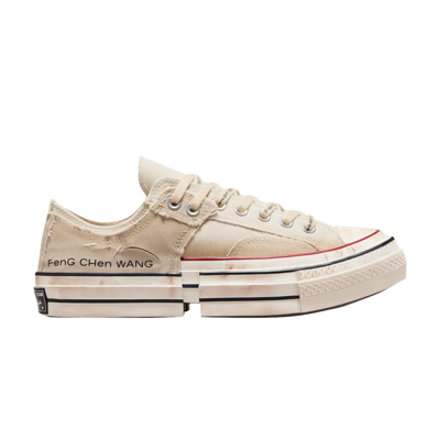 Pre-owned Converse Feng Chen Wang X Chuck 70 Low 'brown Rice' In Cream