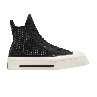 Pre-owned Converse Swarovski X Wmns Chuck 70 De Luxe Squared High 'crystals' In Black