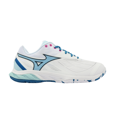 Pre-owned Mizuno Wave Fang 2 Wide 'white Blue'