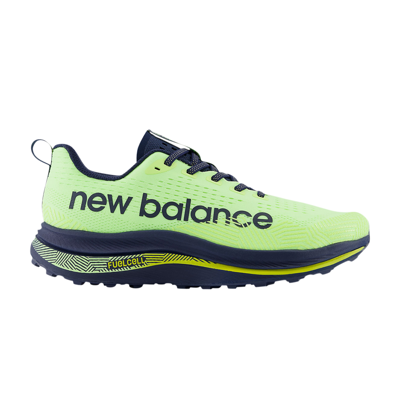 Pre-owned New Balance Fuelcell Supercomp 'bleached Lime Glow Navy' In Green