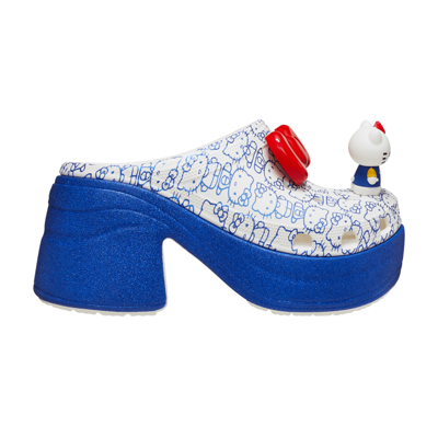 Pre-owned Crocs Hello Kitty X Siren Clog '50th Anniversary' In White
