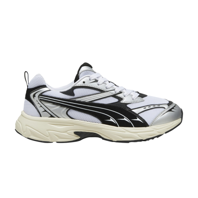 Pre-owned Puma Morphic Retro 'white Black'